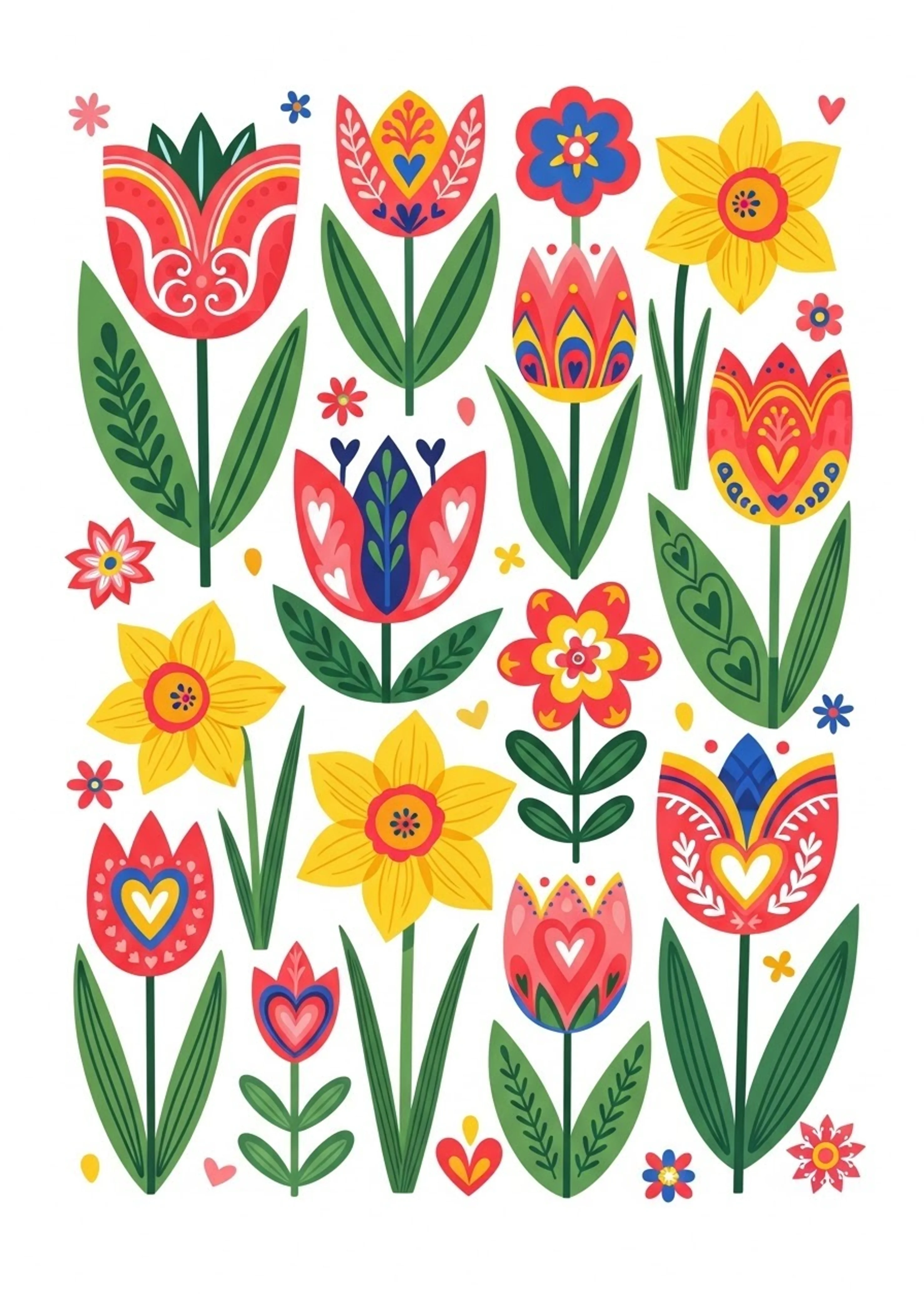 Geometric Abstract Floral